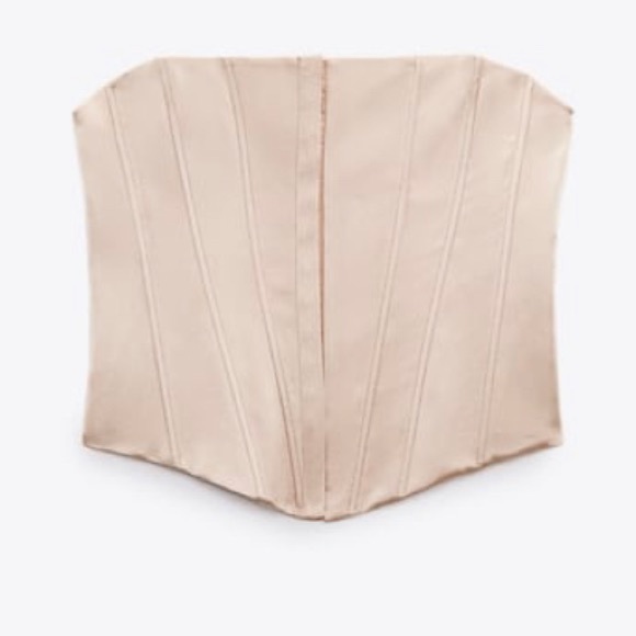 Gold satin corset - Picture 6 of 9